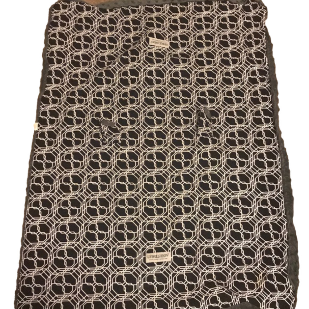 CAR Seat Canopy Black & White Winter Weather